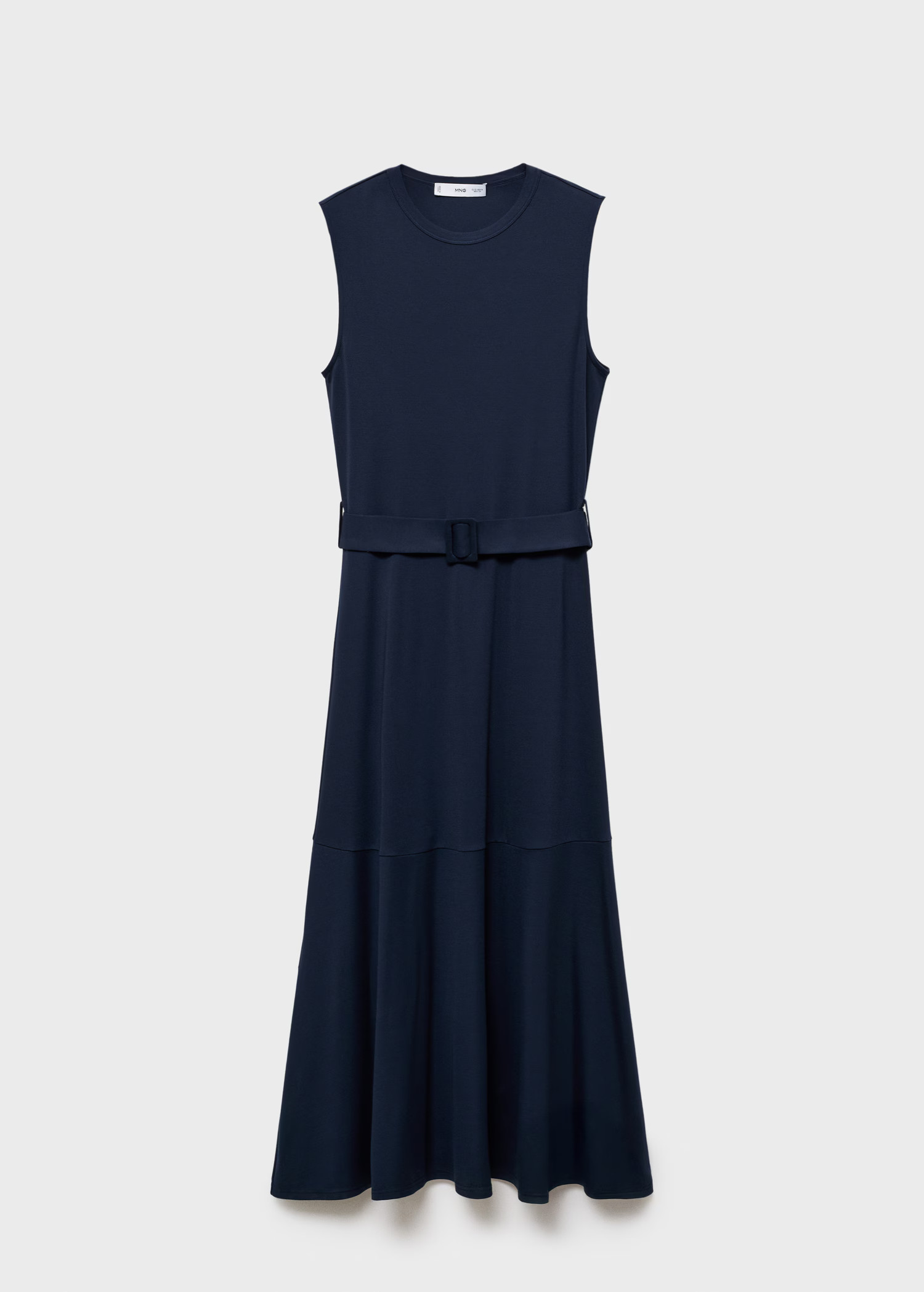 Belt midi dress - Women | MANGO United Kingdom | MANGO (UK)