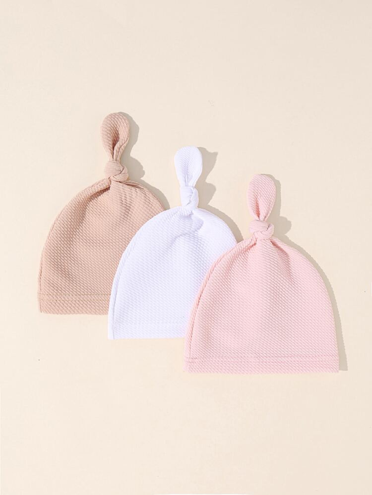 3pcs Baby Solid Hat | SHEIN