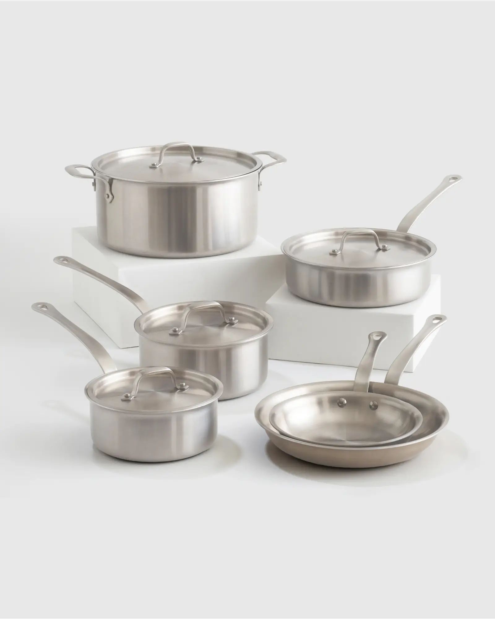 5-Ply Stainless Steel 10 Piece Cookware Set | Quince