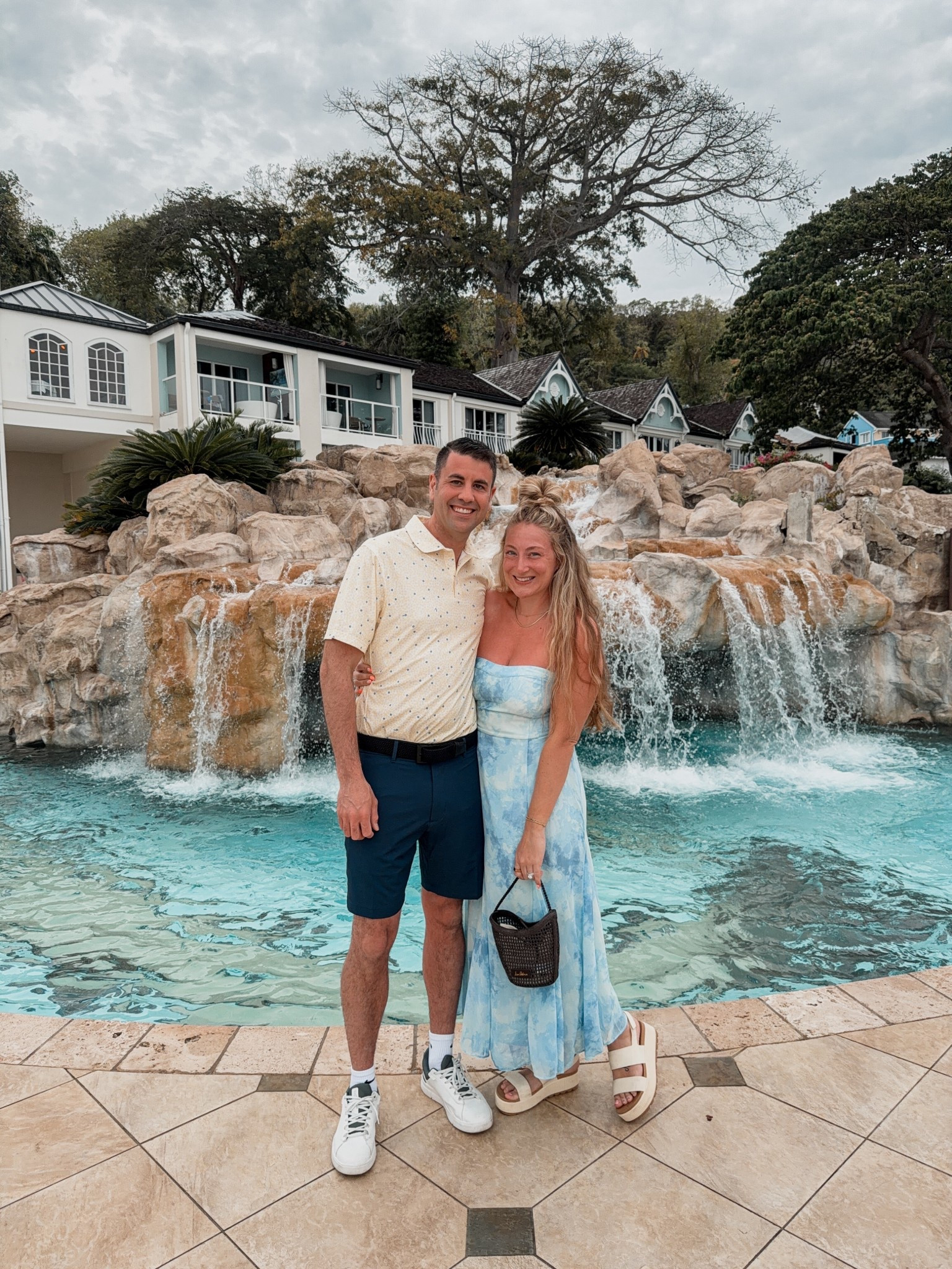 outfit of the night 🐚🏝️ joes outfit is from dicks, can’t link it here  ◡̈ he loves how light weight the shirt is! It’s Nike 

#LTKTravel #LTKootd #LTKgrwm