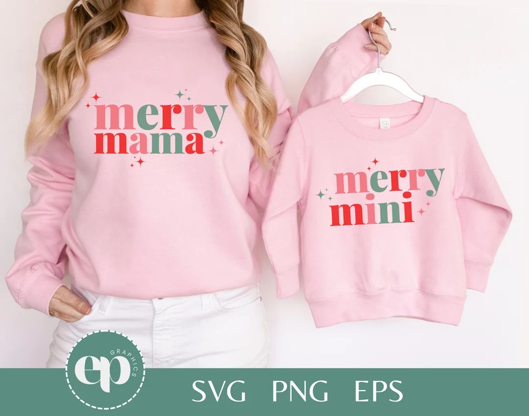 Merry Mama Merry Mini SVG Bundle Merry Christmas SVG Bundle - Etsy | Etsy (US)