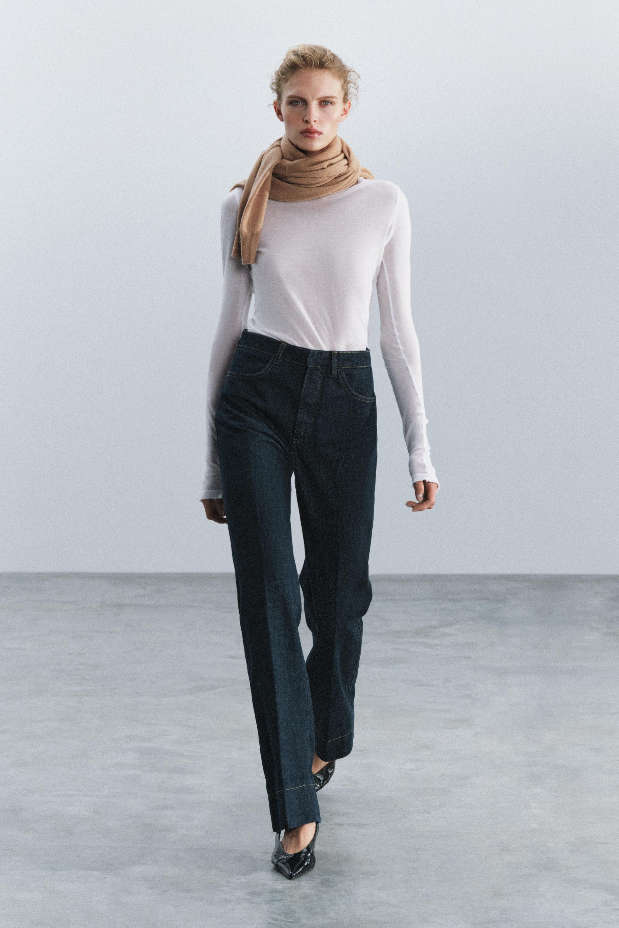 SUPIMA\u00ae STAND-UP COLLAR T-SHIRT | Zara US