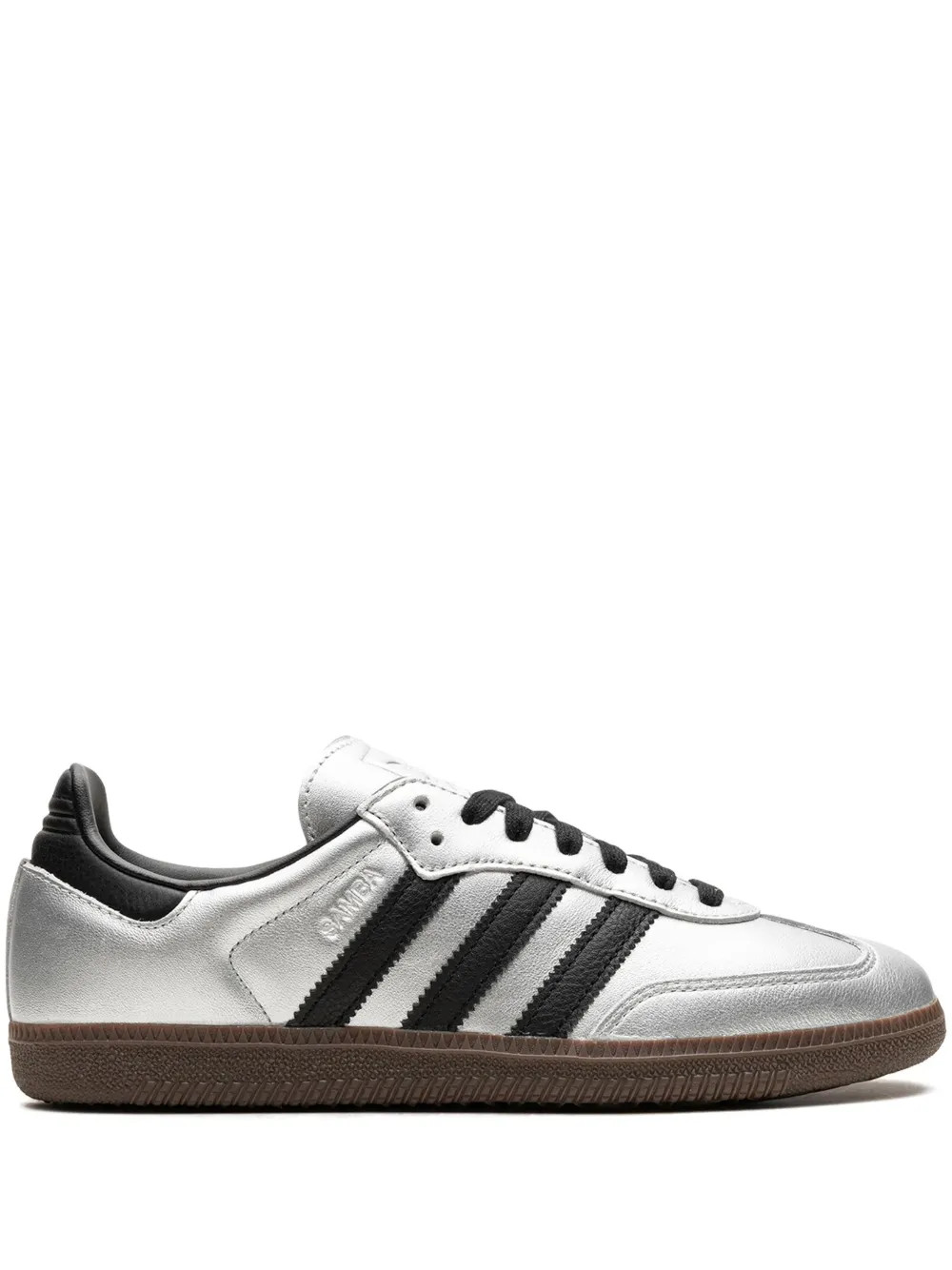 Adidas Samba OG "Silver Metallic/Black/Gum" Sneakers - Farfetch | Farfetch Global