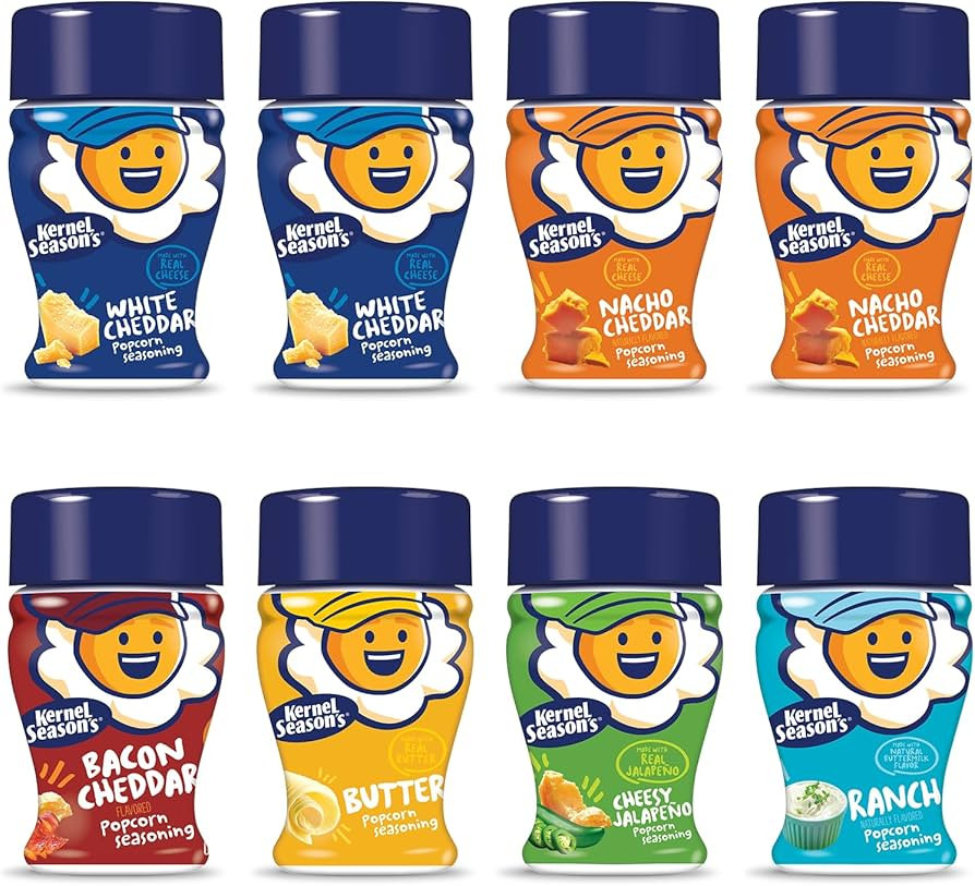 Kernel Season's Mini Savory Popcorn Seasoning Variety Pack, 0.9 Ounce (Pack of 8) | Amazon (US)
