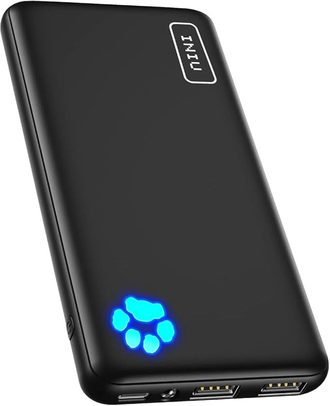 INIU Power Bank, Portable Charger 10000mAh Slimmest & Lightest High-Speed USB C Input & Output, P... | Amazon (UK)