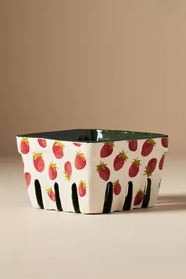 Fruta Stoneware Berry Basket | Anthropologie (US)