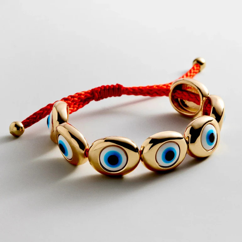 Eye to Eye Bracelet - Gold/Blue | BaubleBar