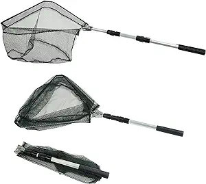 RESTCLOUD Fishing Landing Net with Telescoping Pole Handle, Fishing net Freshwater for Kids Men W... | Amazon (US)