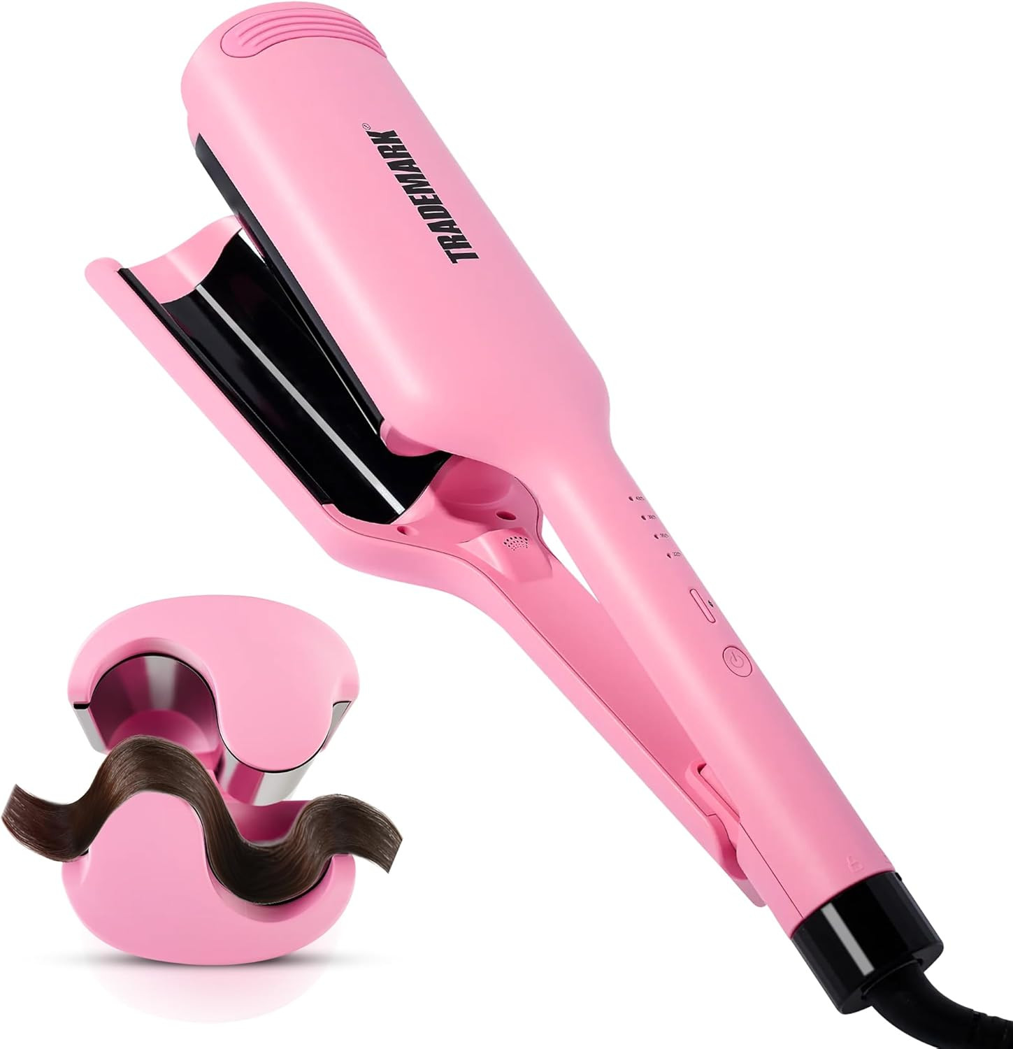 Trademark Beauty Hair Waver - Double Barrel Hair Crimper, Beach Waves Curling Iron, Babe Waves X,... | Amazon (US)