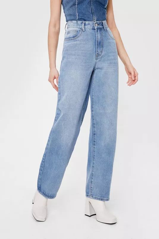 Dru Faded Wide Leg Jeans | Nasty Gal (US)