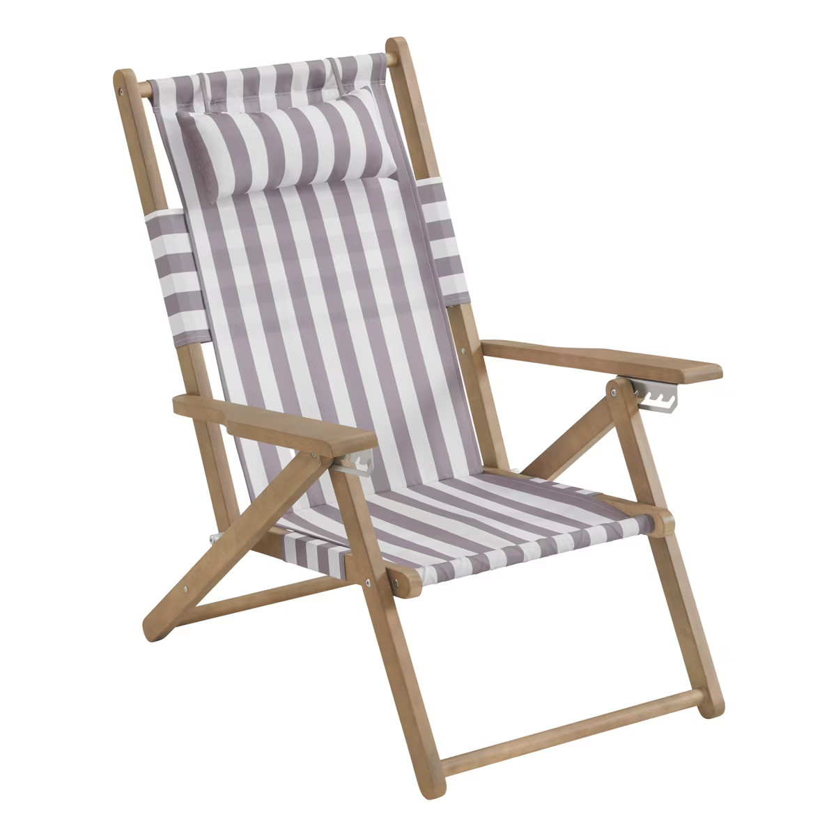 Beach Chair - Outdoor Weather-Resistant Wood Folding Chair with Backpack Straps - 4-Position Recl... | Target