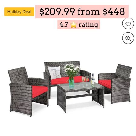 Patio set. Outdoor furniture 

#LTKsalealert #LTKGiftGuide #LTKSeasonal
