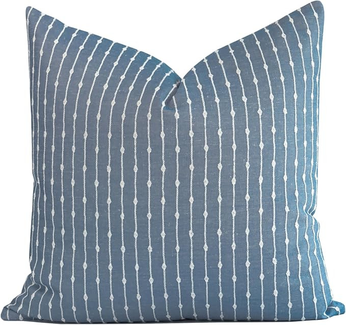 Crumbs Home Coastal Linen Indoor Outdoor Throw Pillow Cover Only, 20"x20" Water Repellent for Pat... | Amazon (US)