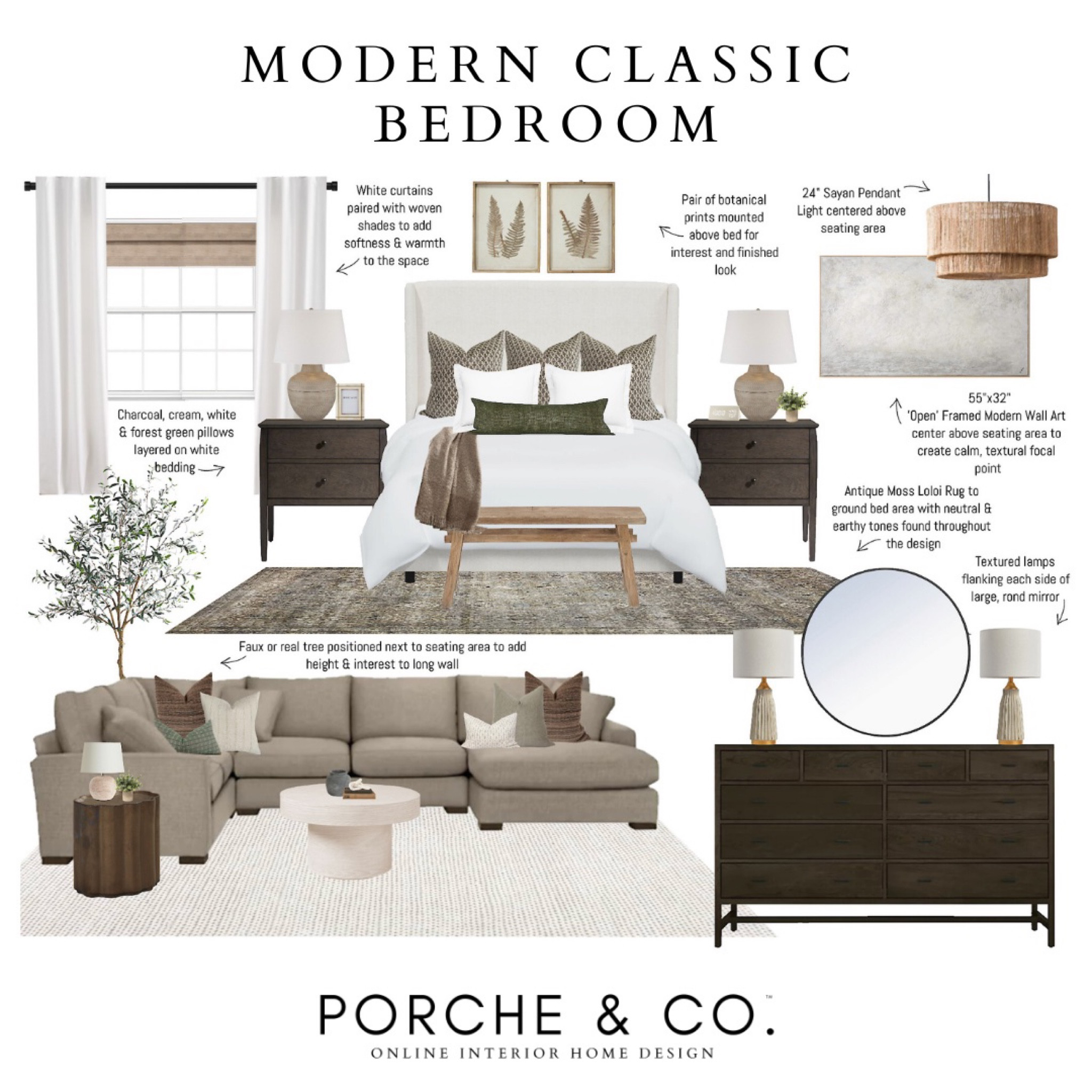 Modern classic bedroom, bedroom decor, bedroom design, bedroom inspo, primary bedroom #clientdesign #edesign #virtualinteriordesign

#LTKSeasonal #LTKhome #LTKstyletip