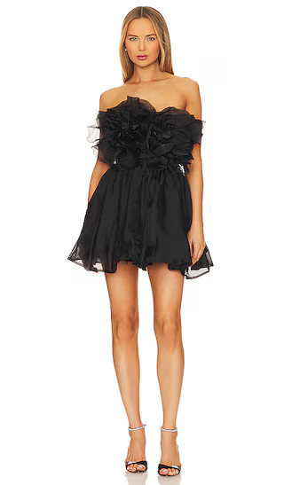 Fleurette Mini Dress in Black | Revolve Clothing (Global)