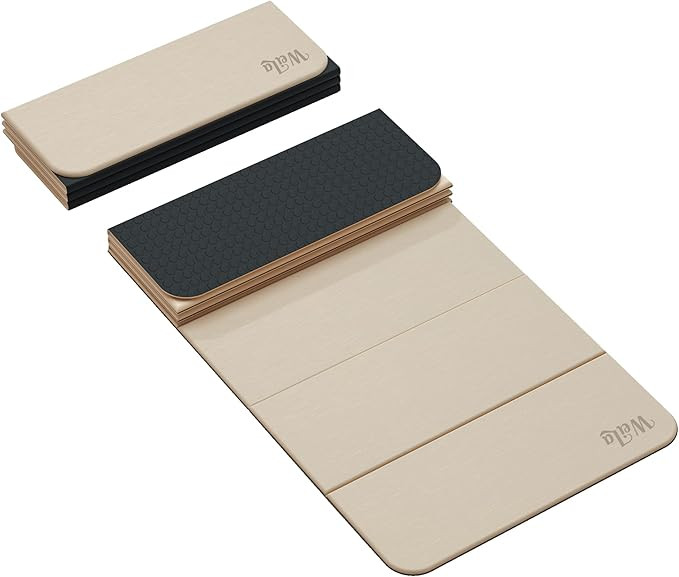 Foldable Yoga Excercise Mat 71"L x 24"W, Odourless Light Weight POE Mat For Home Fitness and Gym ... | Amazon (US)