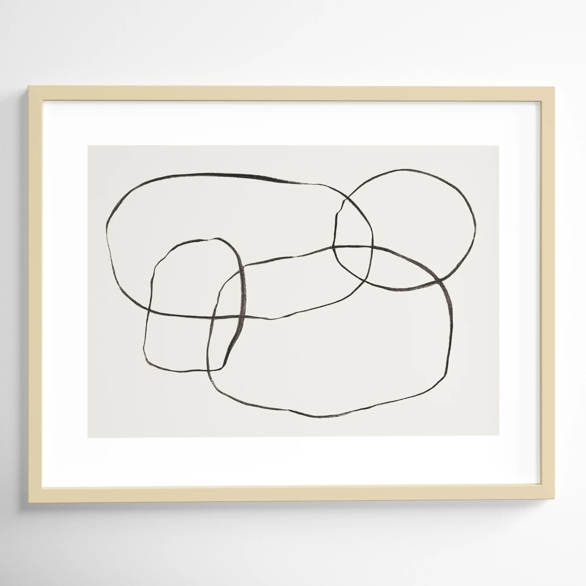 871 Modern Circles by Teju Reval - Picture Frame Graphic Art Print | Wayfair North America