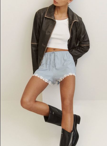 Also have these shorts on the way 
So many cute shorts at reformation right now 

#LTKStyleTip #LTKFindsUnder100 #LTKSeasonal