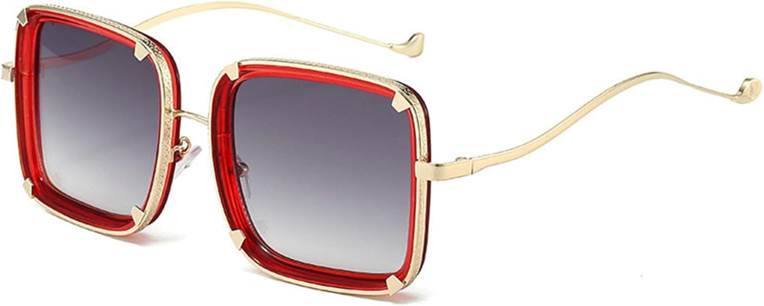 willochra Fashion Hexagon Sunglasses Women Luxury Gradient Lens Sun Glasses Lady Square Oversized... | Amazon (US)