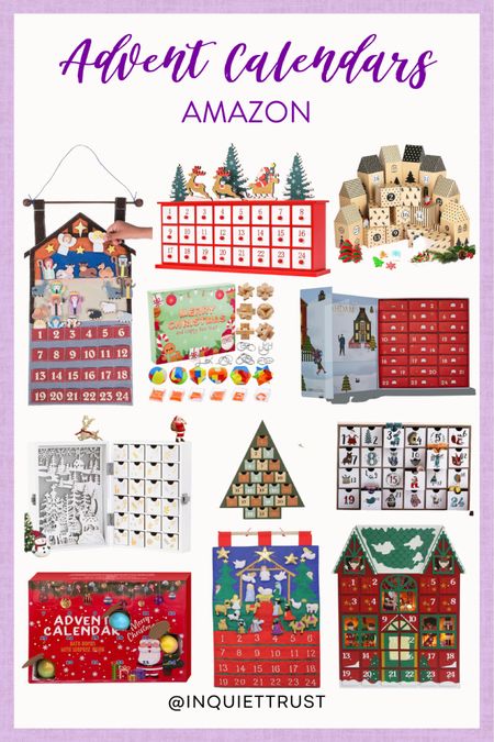 Count down to the holiday season with these advent calendars! It would also be a great gift idea!
#holidaytradition #giftidea #giftsforall #amazonfinds

#LTKHoliday #LTKGiftGuide