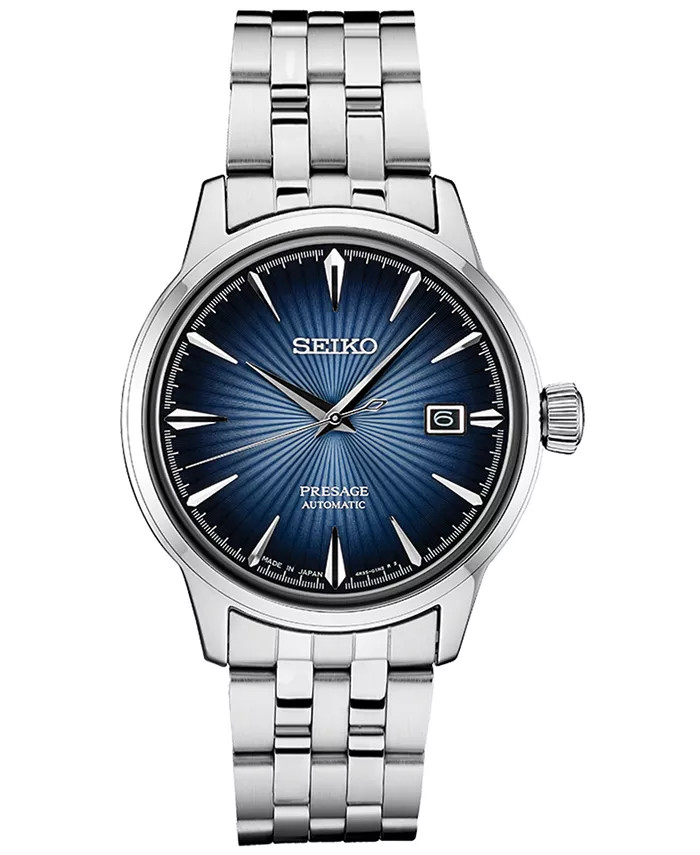 Men's Automatic Presage Stainless Steel Bracelet Watch 40.5mm | Macy's