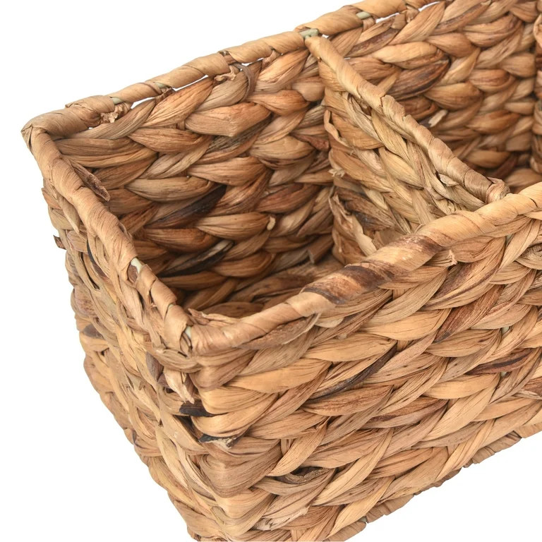 Better Homes & Gardens Woven Water Hyacinth Tank Basket, Natural - Walmart.com | Walmart (US)