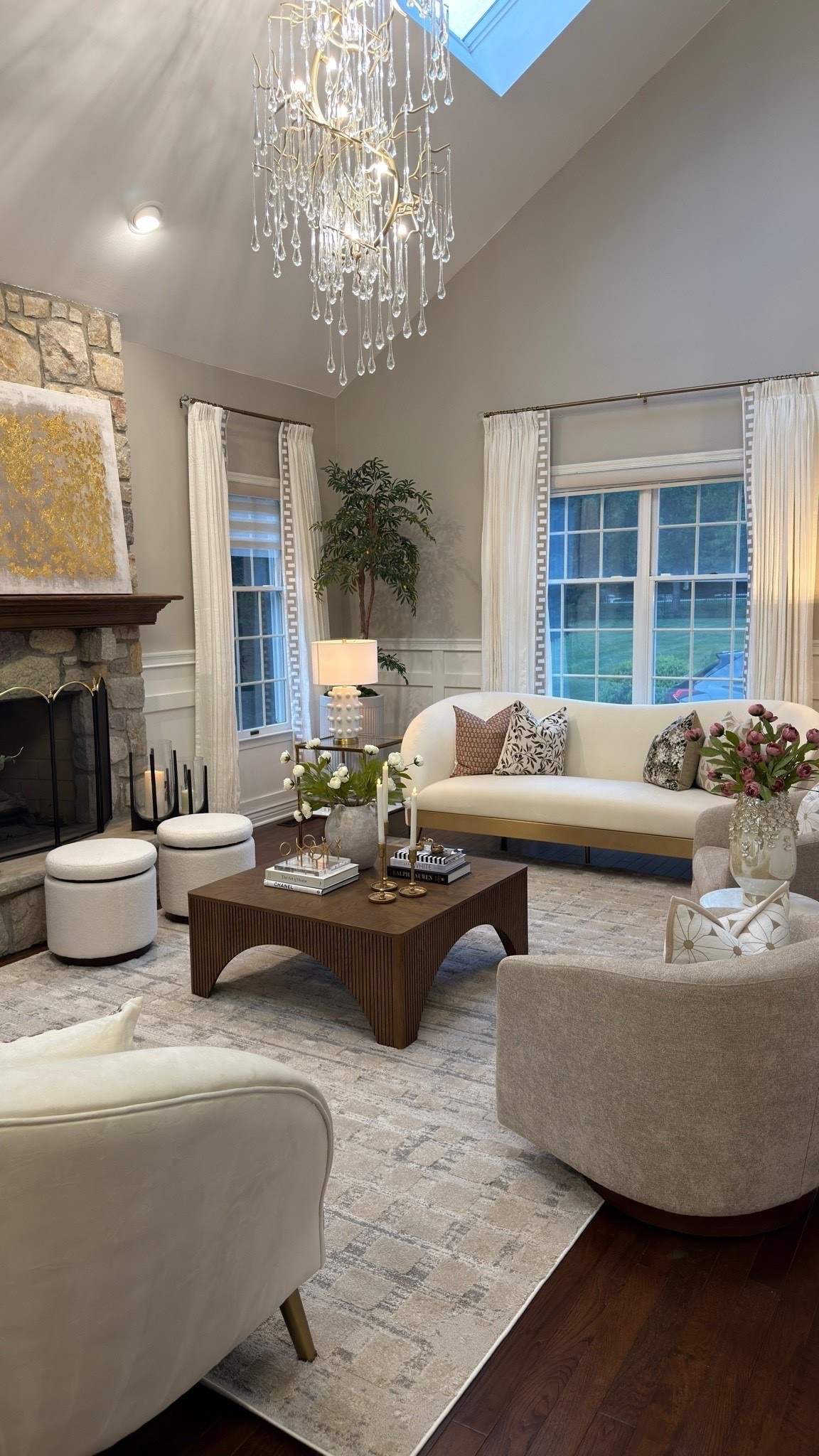 Love the neutral rug and my fluted coffee table is back in stock! @Wayfair

#LTKSaleAlert #LTKHome #LTKSeasonal