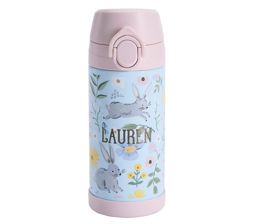 Rifle Paper Co. Floral Bunny Mackenzie Water Bottle | Pottery Barn Kids