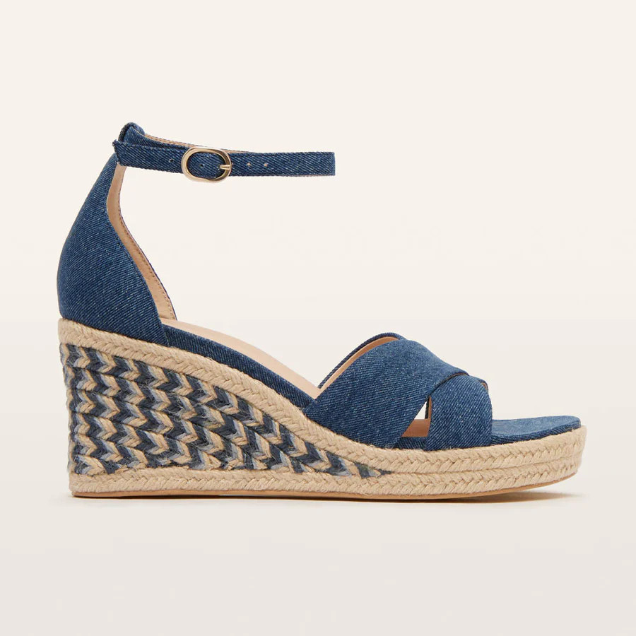Baker Denim Canvas Heels | FRANKIE4 | FRANKIE4