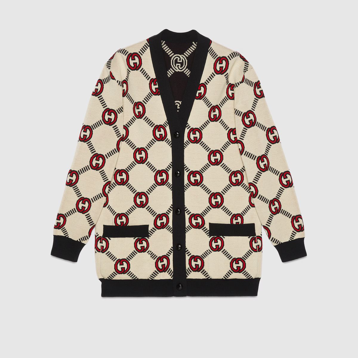 Gucci Interlocking G wool jacquard cardigan | Gucci (US)