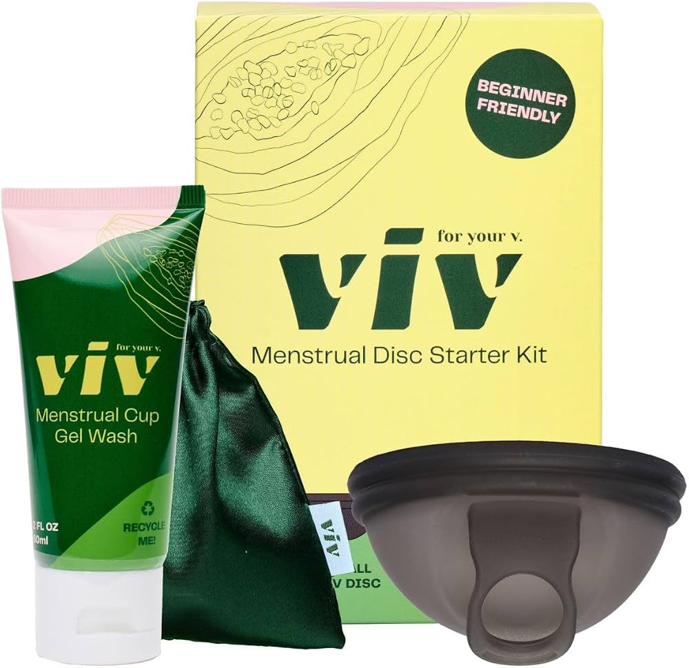 Viv For Your V Premium Soft Menstrual Disc Kit, Flexible Small Period Disc, Pull Tab Ring Easy Re... | Amazon (US)