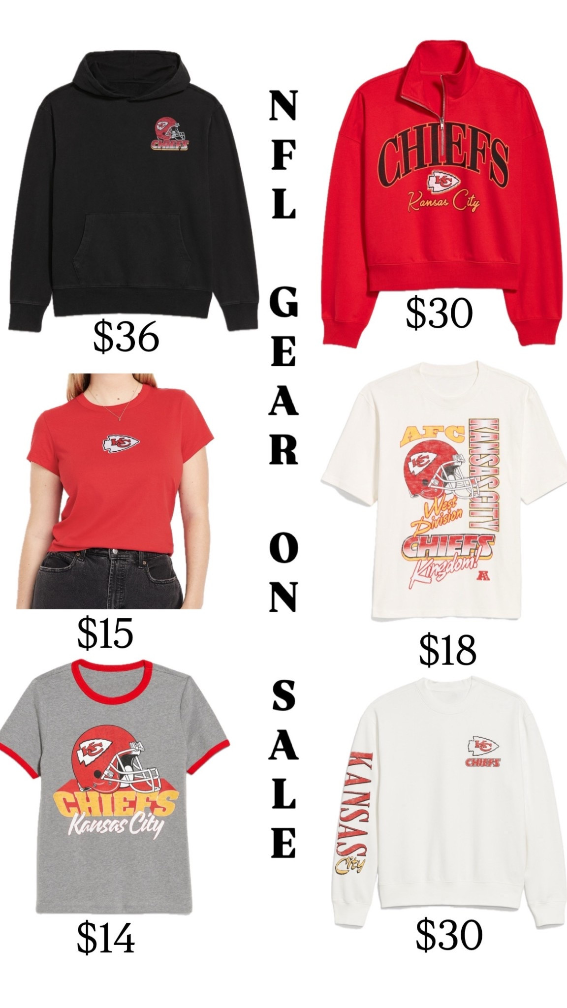 These prices are insane! Pick from all of your NFL teams! So many cute styles! I just placed my order! 

NFL, football, kc chiefs, chiefs, football season, Kansas City, Kansas City Chiefs, Patrick mahomes, Travis kelce, Taylor swift  

#LTKSaleAlert #LTKSeasonal #LTKFindsUnder50