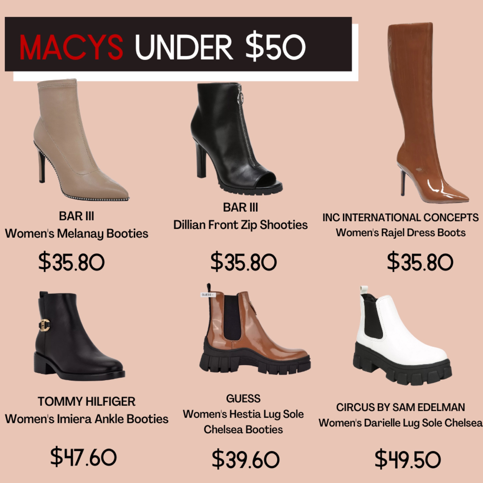 Macy Cyber Monday Sales! Under $50 Fall Boots

#LTKunder50 #LTKGiftGuide #LTKCyberweek