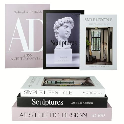 Set of 3 Decorative Books for Home Decor,Mid Century Modern Faux Decor Book for Decoration,Fake Books for Coffee Table/Bookshelf/Mantel Decor,Photo Storage or Keepsake Box | Amazon (US)