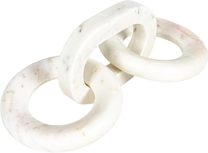 Bloomingville Marble Chain Décor, White | Amazon (US)