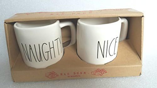 Rae Dunn By Magenta Naughty Nice Mug Cup Christmas Set | Amazon (US)