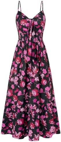 GRACE KARIN Womens Summer Floral Maxi Dresses 2026 Long Flowy Boho Dress Beach Vacation Sundresse... | Amazon (US)