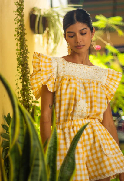 Soledad Gingham Amarillo | Mi Golondrina