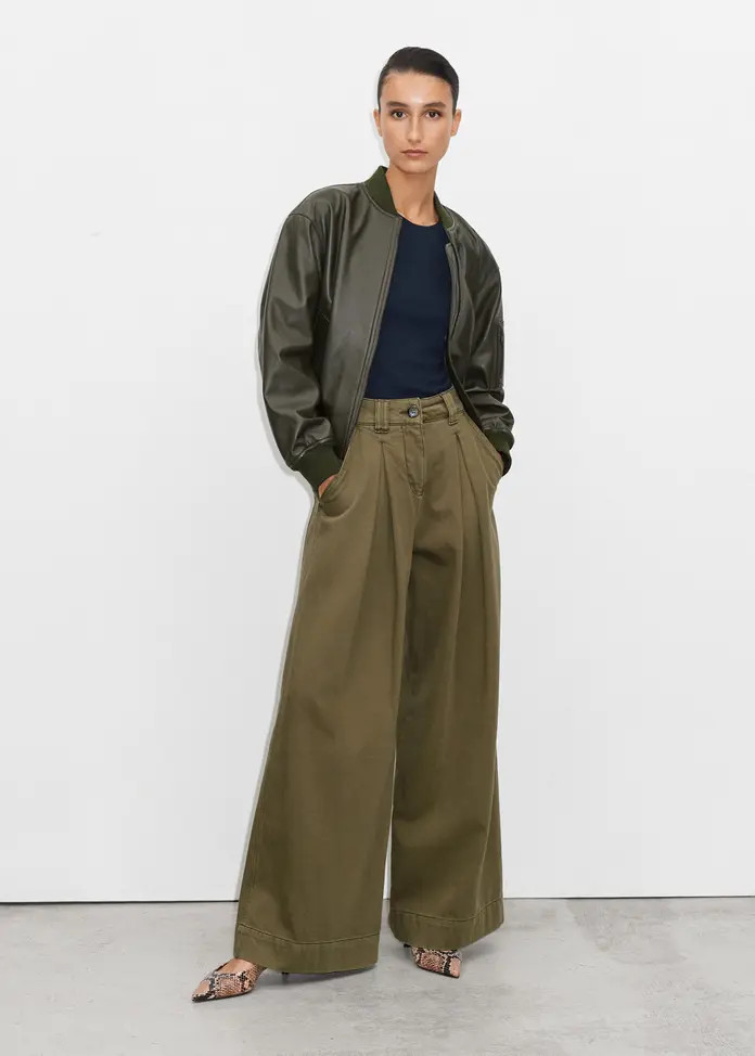 Soft Twill Wide-Leg Trouser | ME + EM