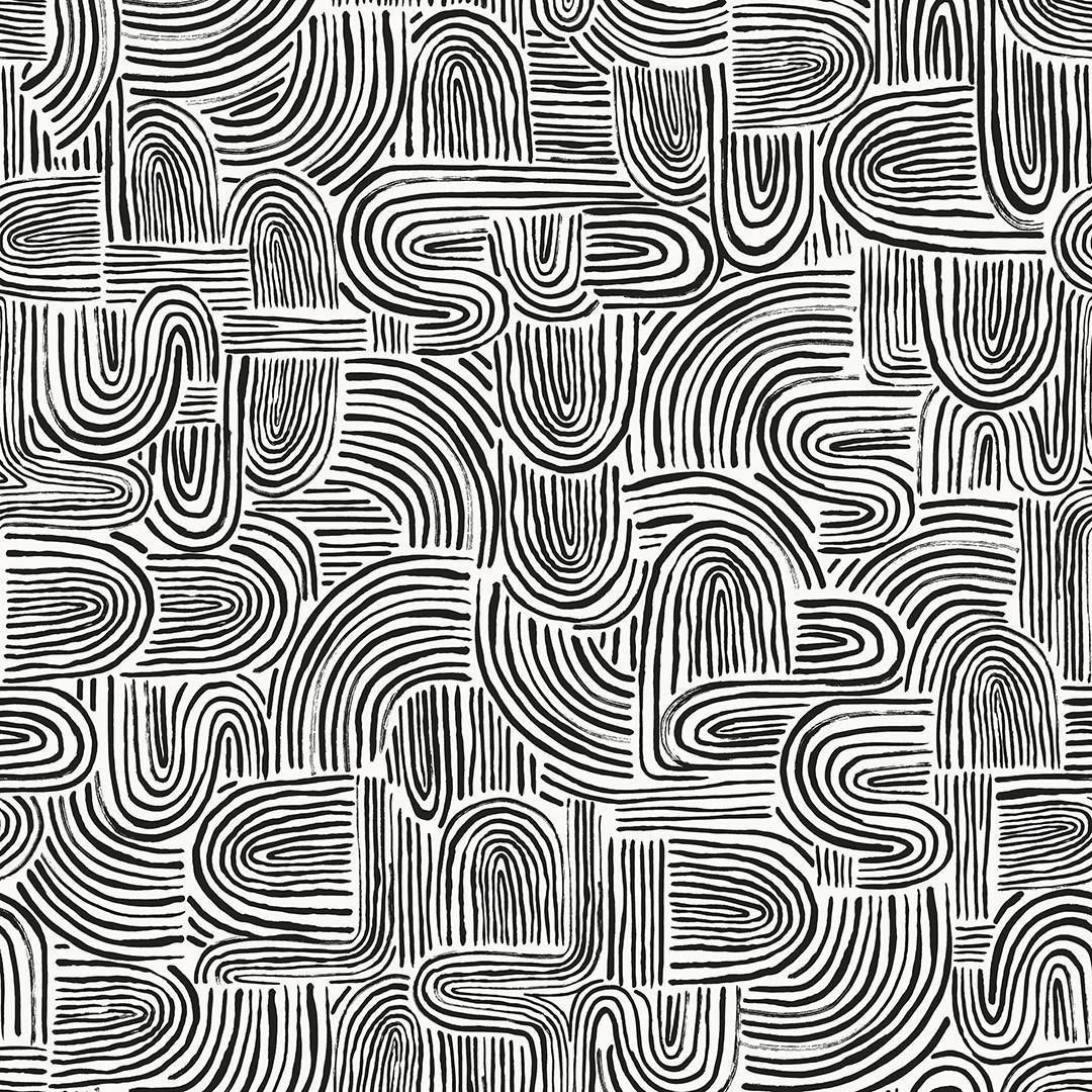 Tempaper Swell Black Pearl Peel and Stick Wallpaper | Target