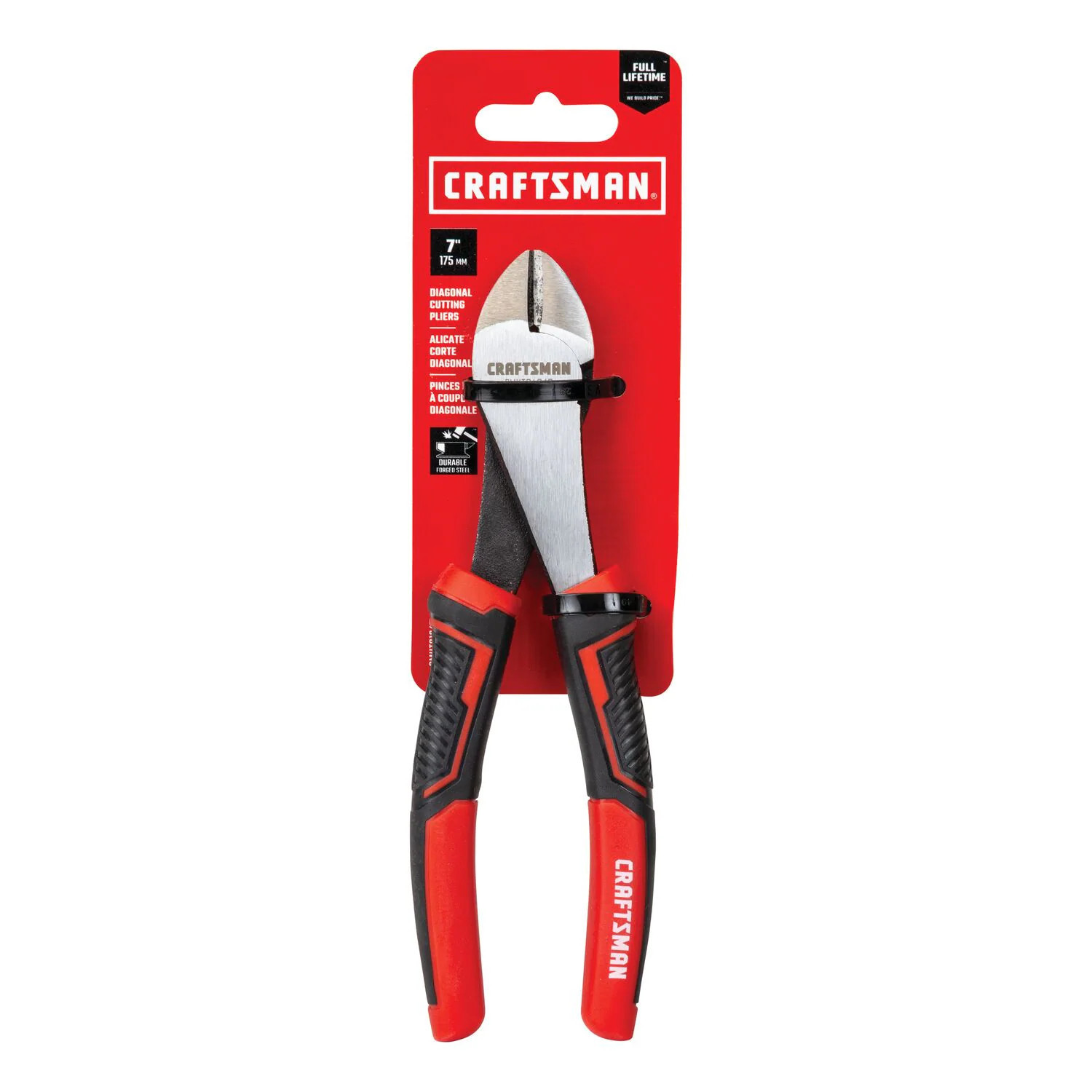CRAFTSMAN 7-in Diagonal cutting pliers in Red | CMHT81647 | Lowe's