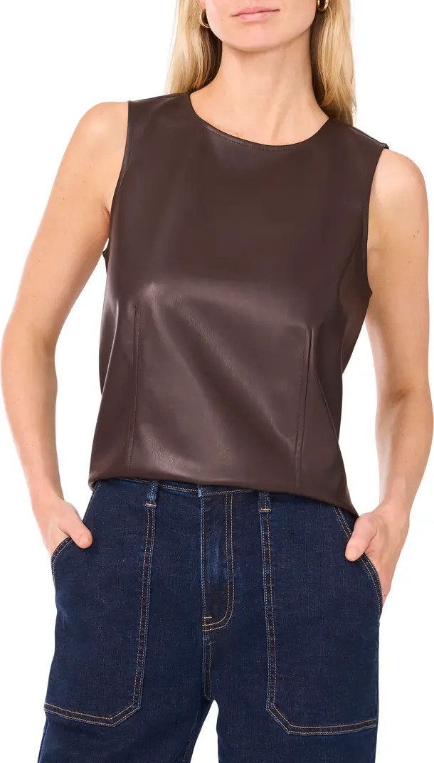 Faux Leather Tank | Nordstrom