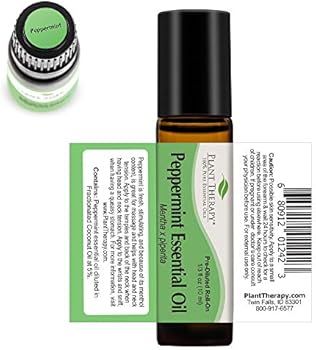 Plant Therapy Peppermint Essential Oil 100% Pure, Pre-Diluted Roll-On, Natural Aromatherapy, Therape | Amazon (US)