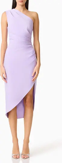Elliatt Xara One-Shoulder Asymmetric Crepe Cocktail Dress | Nordstrom | Nordstrom