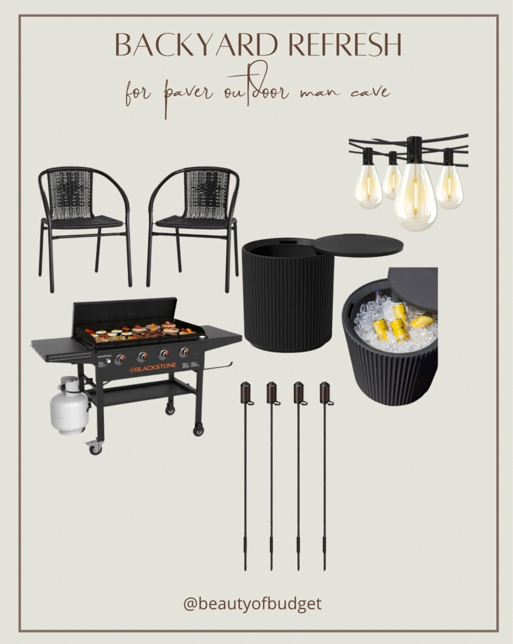 What I’ve ordered for Grant’s outdoor “man cave” 

I wanted this to be his hangout area on the pavers he installed. I’m getting him a black stone for Father’s Day. Everything else is ordered! The side table is a COOLER inside!

#LTKParties #LTKHome #LTKFindsUnder100