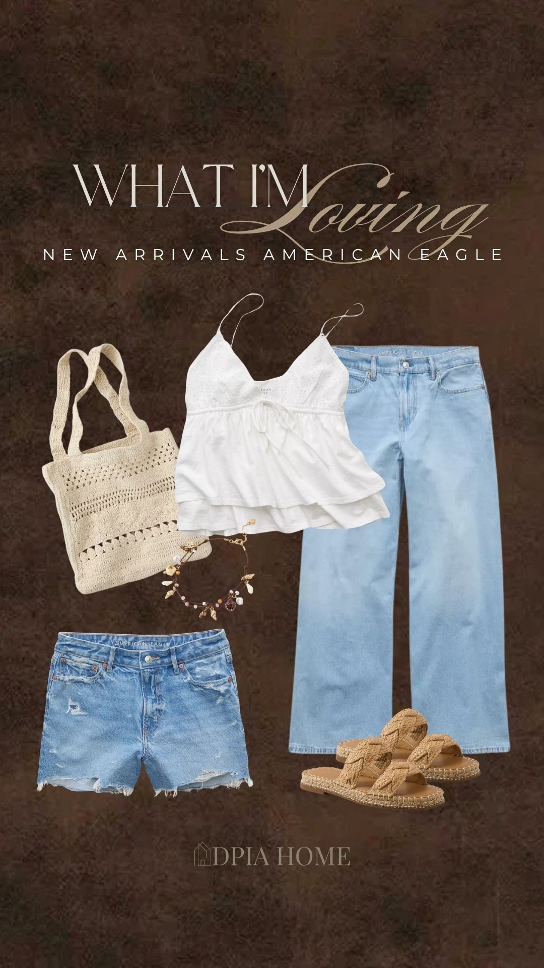 NEW arrivals from American Eagle!
Pretty summer closet must-haves for spring and summer.

#apparel #womens #tank #denim #jeans #tote #sandals #shorts 

#LTKootd #LTKSaleAlert #LTKPetite