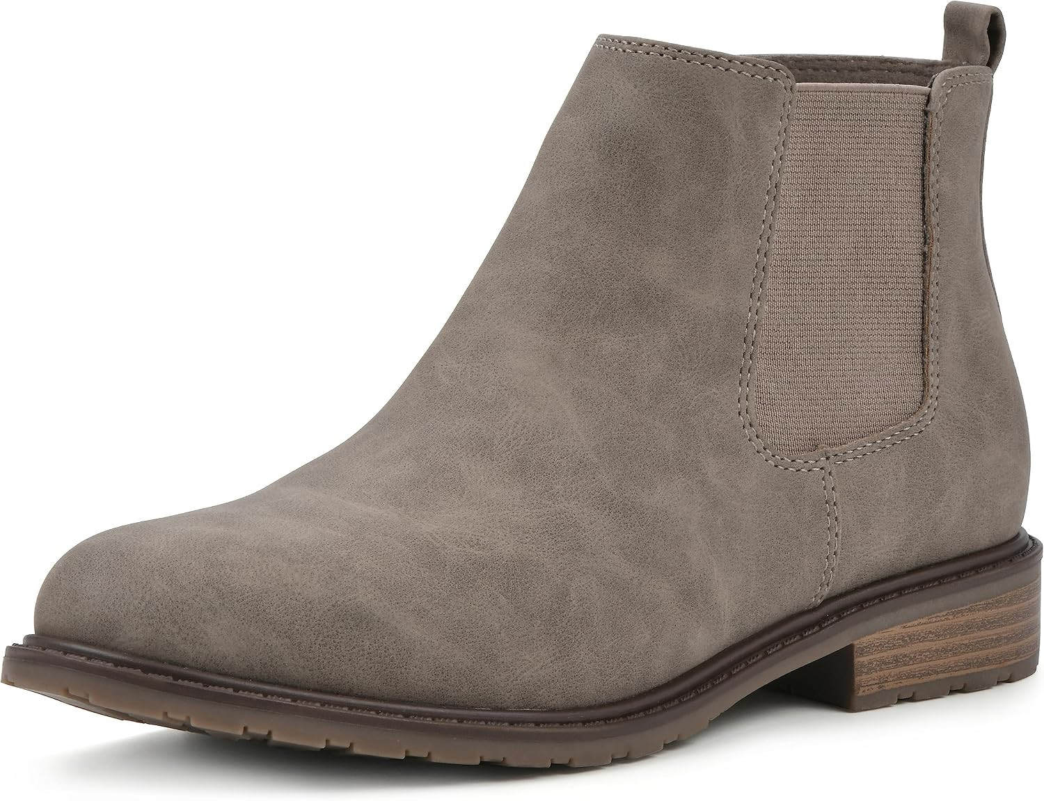 WHITE MOUNTAIN Women's Shoes Caching Block Heel Chelsea Bootie | Amazon (US)
