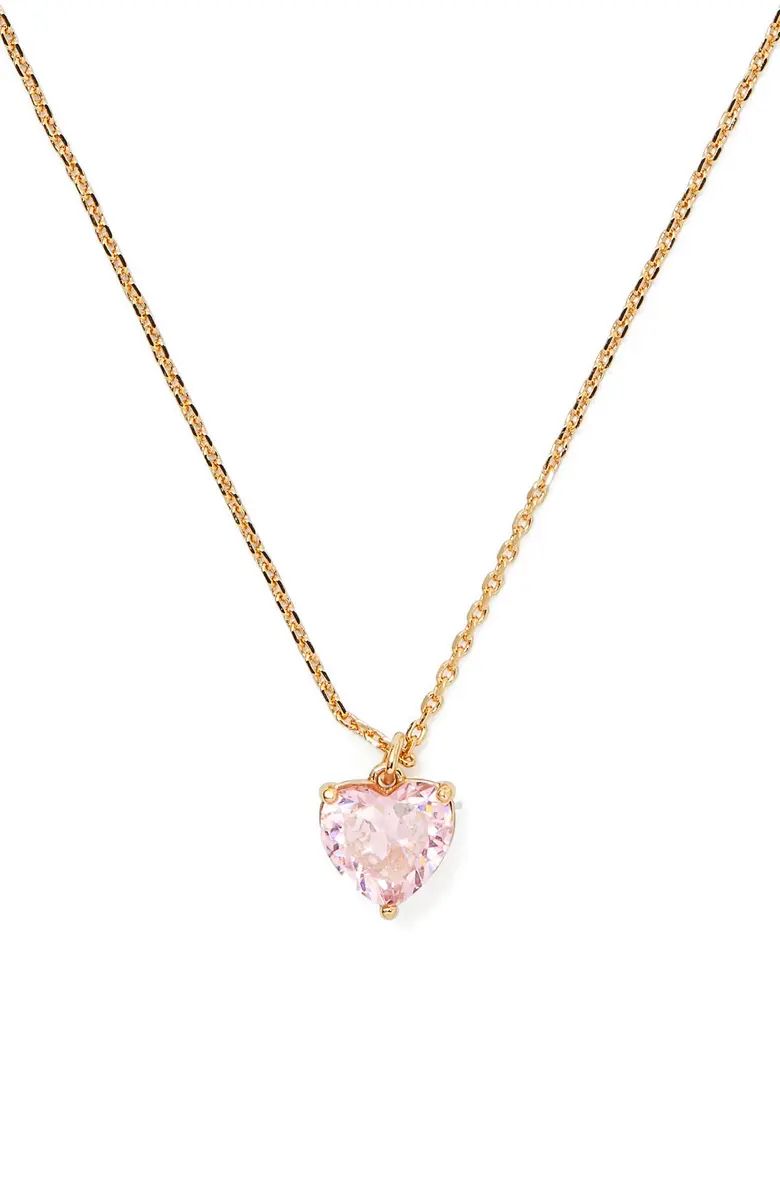 my love cubic zirconia heart pendant necklace | Nordstrom