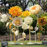 Free-standing Giant Flower Set - Parties/Wedding Floral Decor- Retail Front Window Display- Spring/Summer Hand Crafted Yellow Flowers | Etsy (US)