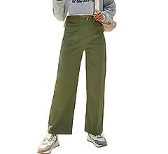 Dokotoo Womens High Waist Baggy Cargo Jeans Straight Wide Leg Casual Pants Jean for Women Stretch... | Amazon (US)